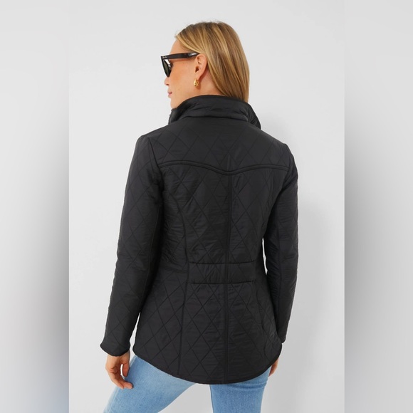 NWTs Barbour Women’s Cavalry Polarquilt Quilted Jacket. Black. 4 US (8 UK) - Picture 14 of 14